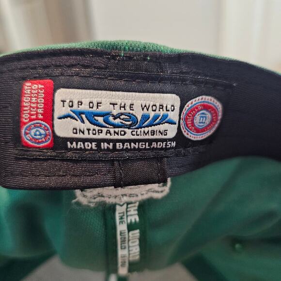 Baylor Bears Fitted Hat Cap Green BU 3D Embroidered BU NCAA Size 7 1/4 Texas - Picture 8 of 8